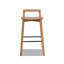 Tabouret de comptoir en bois de frêne massif de 26,5 po Sven
