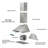 36 In.600 CFM Convertible Wall Mount Range Hood In Stainless Steel With Adjustable LED, Gesture Control-124965666-119881710