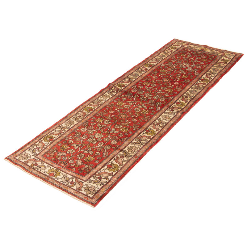 Tapis rouge noué à la main One Of Kind Andelz 2 pi 11 po x 9 pi 9 po