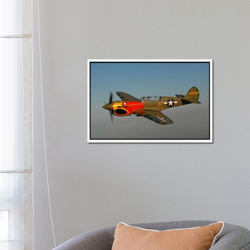 P-40 Warhawk Flying Over Chino, California by Phil Wallick - Gallery-Wrapped Canvas Giclée on Canvas, 66.04 cm H x 45.72 cm W