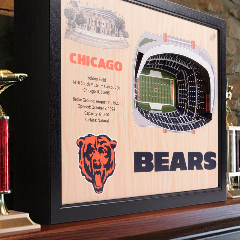 Traditional Entertainment Wall Decor, Chicago Bears