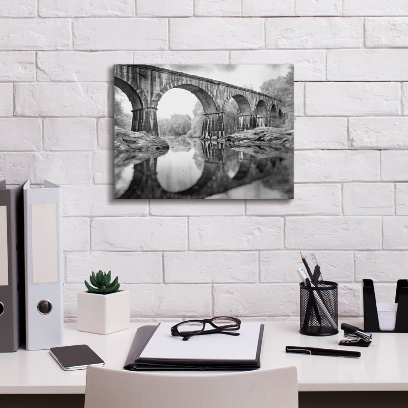 «Aqueduct V» par Nathan Larson, art mural sur toile, H 12 po x l 16 po