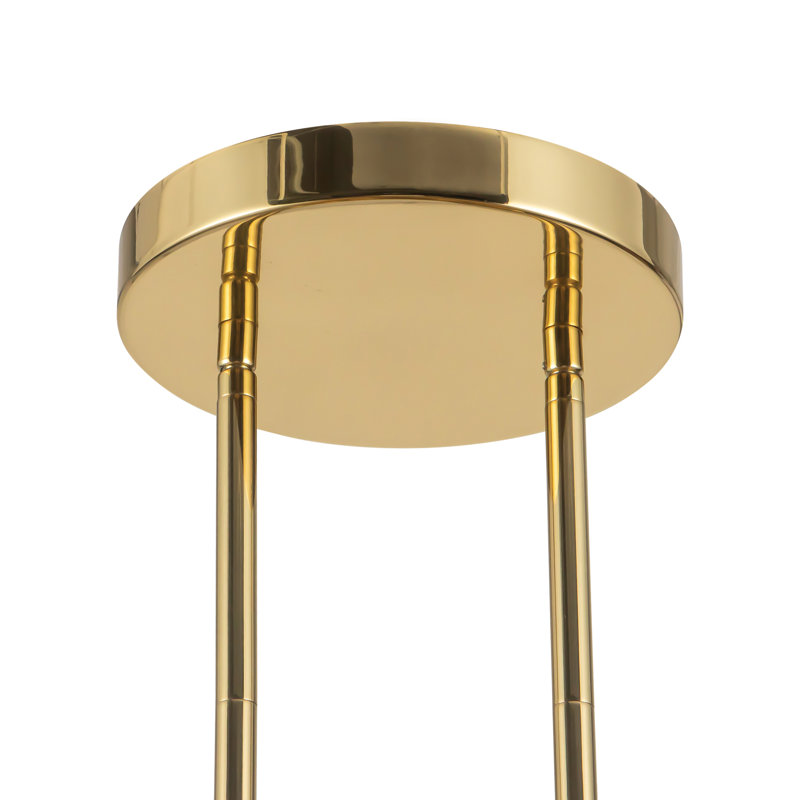 Versus 10-in Brass Pendant, Brass, 10