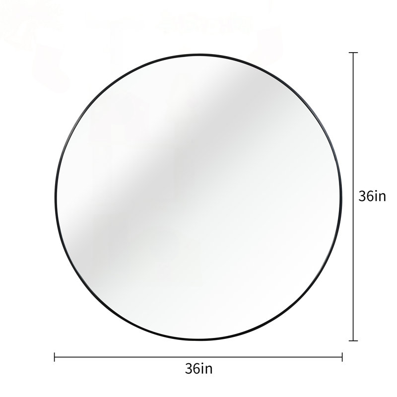Miroir rond de 36 po pour salle de bain