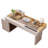 Modern Light Luxury L-Shaped Desk with Glass Top, Home Office Desk, Vanity Table-956869101