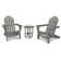 Cape Cod Folding Adirondack Set with Side Table