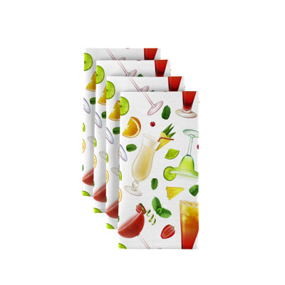 Polyester Abstract Square Napkin