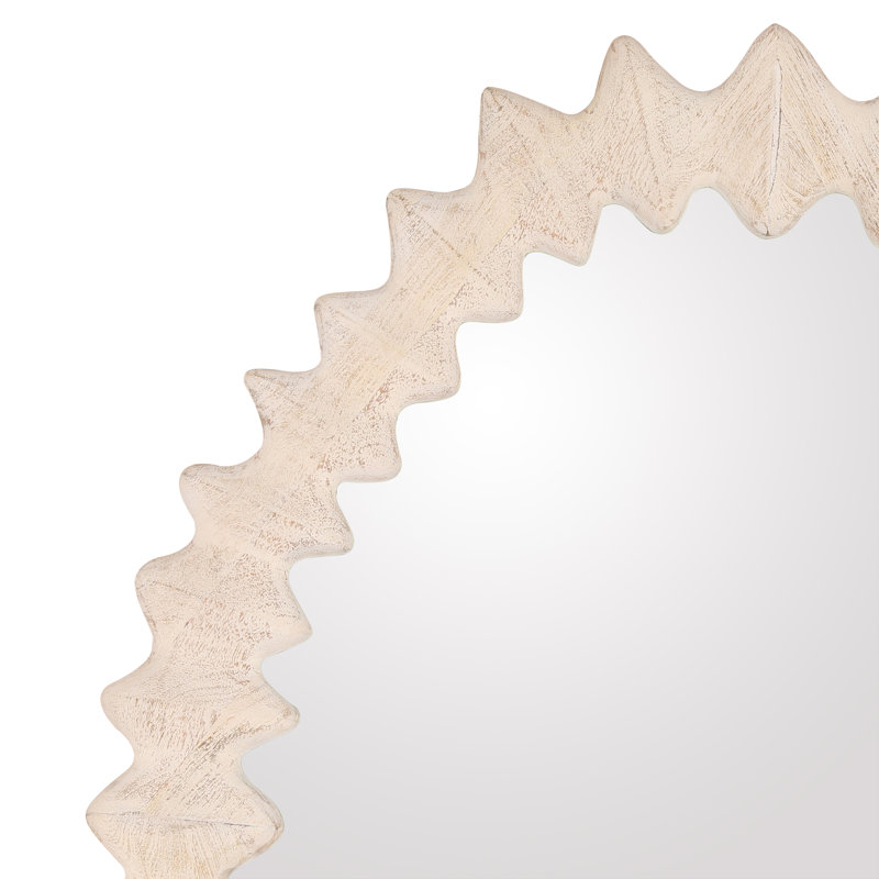 Miroir Trishelle blanchi