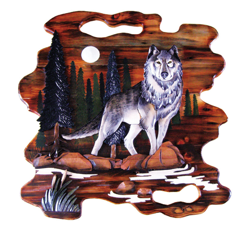 Décoration murale loup