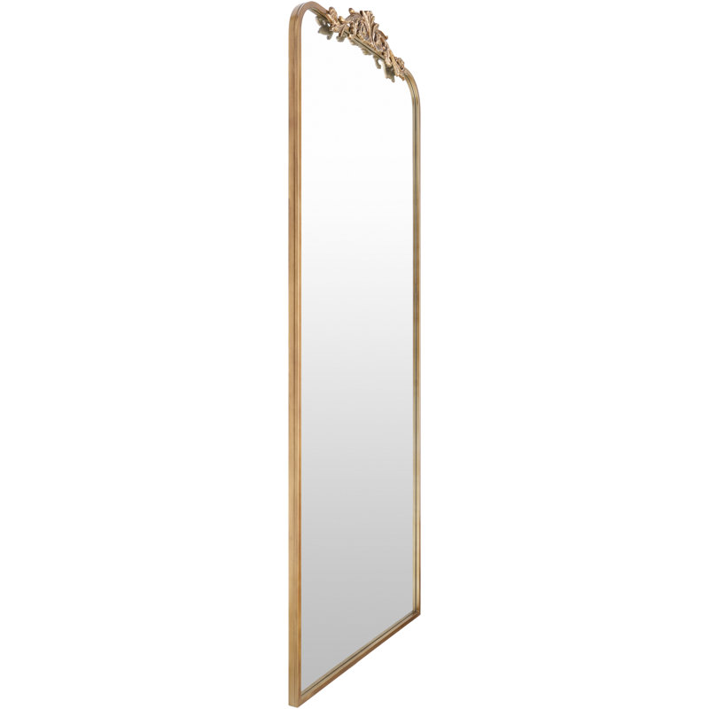 Anzlie Metal Arch Wall Mirror, 70" x 28", Gold