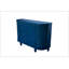 Armoire de rangement ovale avec quatre portes, buffet avec rangement, armoire d'appoint cannelée à bord arrondi, porte coulissante, crédence autoportante pour le salon et la cuisine