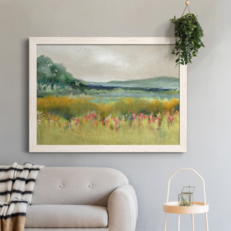Springtime Calm - peinture sur toile encadrée, Blanc, H 31 po x l 44 po x P 0,75 po