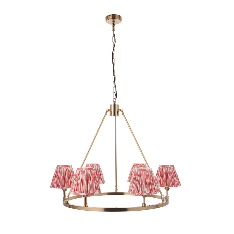 Chester 6 - Light Chandelier, Pink