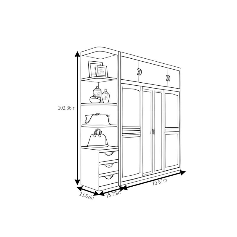 Garde-robe classique classique riche