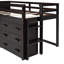Lit mezzanine simple avec armoire pratique et tablette pour les chambres d'amis-829514079
