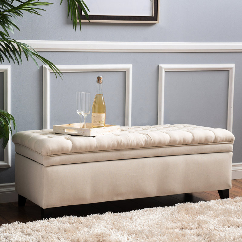 Beige contemporain - Combine style et fonctionnalité avec le tissu de rangement, un design doux et élégant pour les sièges