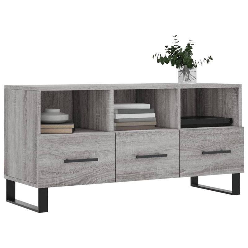 Melinson TV Cabinet 102x36x50 cm Engineered Wood, Grey Sonoma
