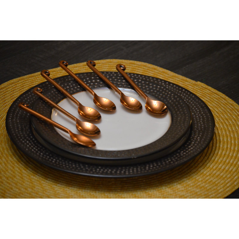 Ambo Handcrafted Twist Edge Teaspoon