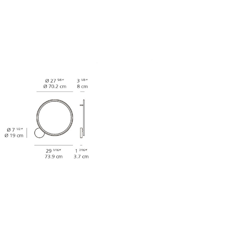 Discovery Enchanting LED Flush Mount in Polished Aluminum