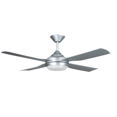 Lucci Air Agla 52in 4-Blades Indoor/Outdoor Ceiling Fan with Remote Control and Light