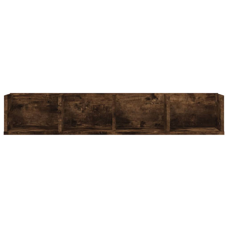 Kyheem 18 cm H Media Shelves, Smoked Oak