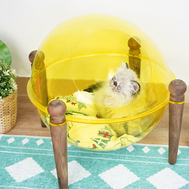 Lit pour chat Thad, Jaune