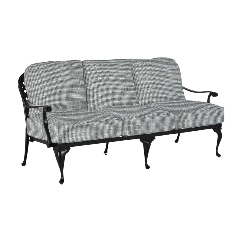 Provance 78.5" Wide Outdoor Patio Sofa with Cushions, Ancient Earth, Remy Dove, No Welt