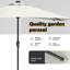 Garden Parasol Polyester and Steel Outdoor Umbrella Patio Sunshade-143755319-143755317