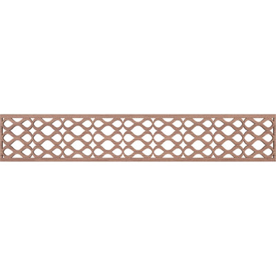 46 5/8"W x 8"H x 3/8"T Somerset Fretwork Moulding, Walnut