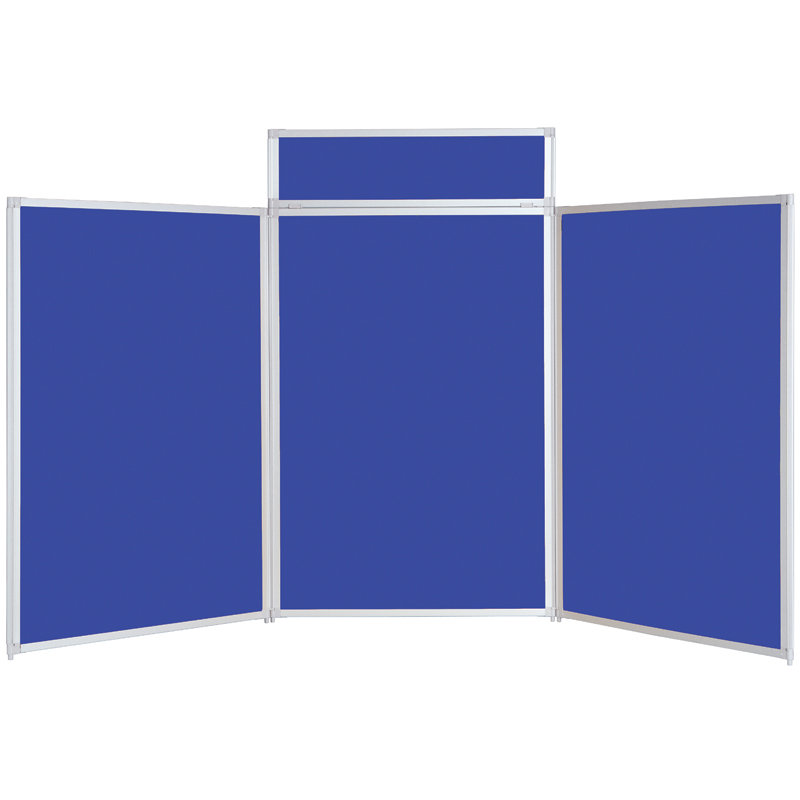Free-Standing Bulletin Board, 120cm H x 210cm W, Royal Blue