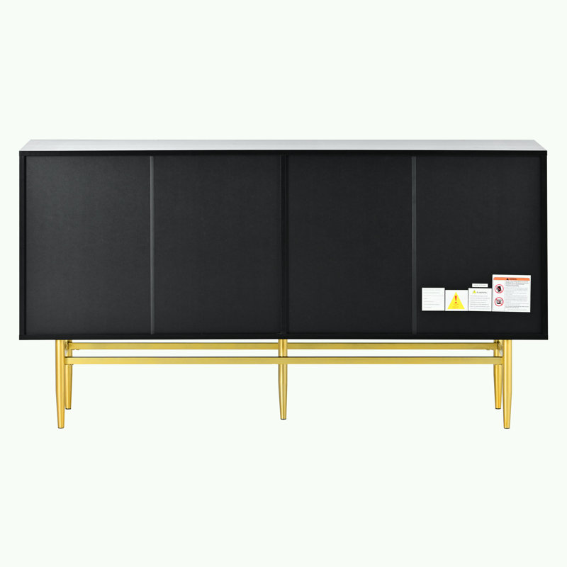 Prahlad 60'' Console Table, Black