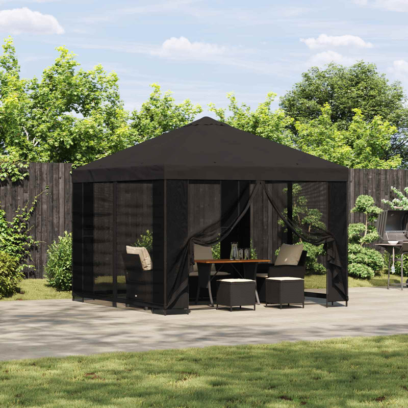 Vidaxl Gazebo Polyester And Steel, Anthracite