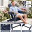 Chaise Adirondack en PEHD avec porte-gobelet, texture semblable au bois, dossier haut et assise large-133357492-133357493
