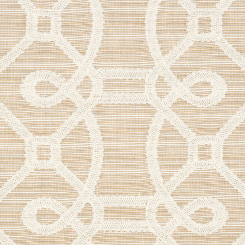 Ziz Embroidery Fabric, Natural