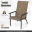 Chaise 2 pièces Adirondack avec capacité de poids de 400 lb à haut dossier et structure en métal