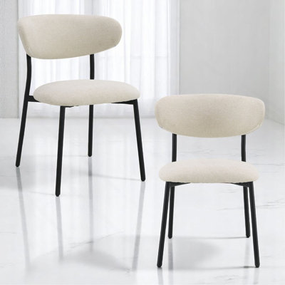 Chaise d'appoint en chenille (ensemble de 2)