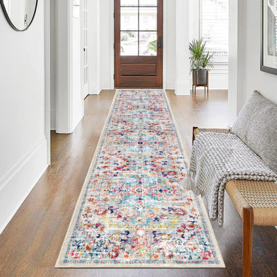 Ikat Machine Tufted 60cm X 240cm Area Rug