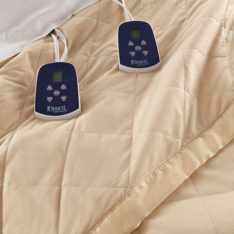 Couverture électrique Micro Flannel® 7 couches de Warmth®, Grand lit, Chino