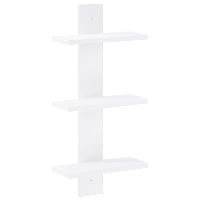 Engineered Wood Wall Shelf, White