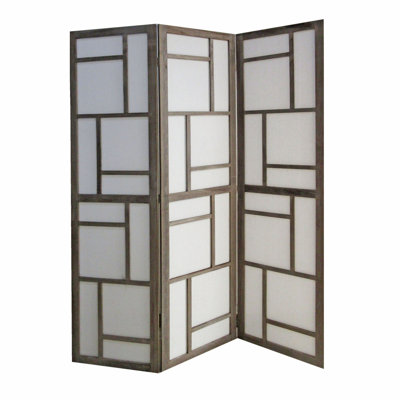 SG-292 Geometric Harmony 3-Panel Room Divider