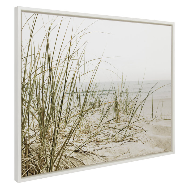 Calming Beach Grass by The Creative Bunch Studio Framed Canvas Wall Art Print