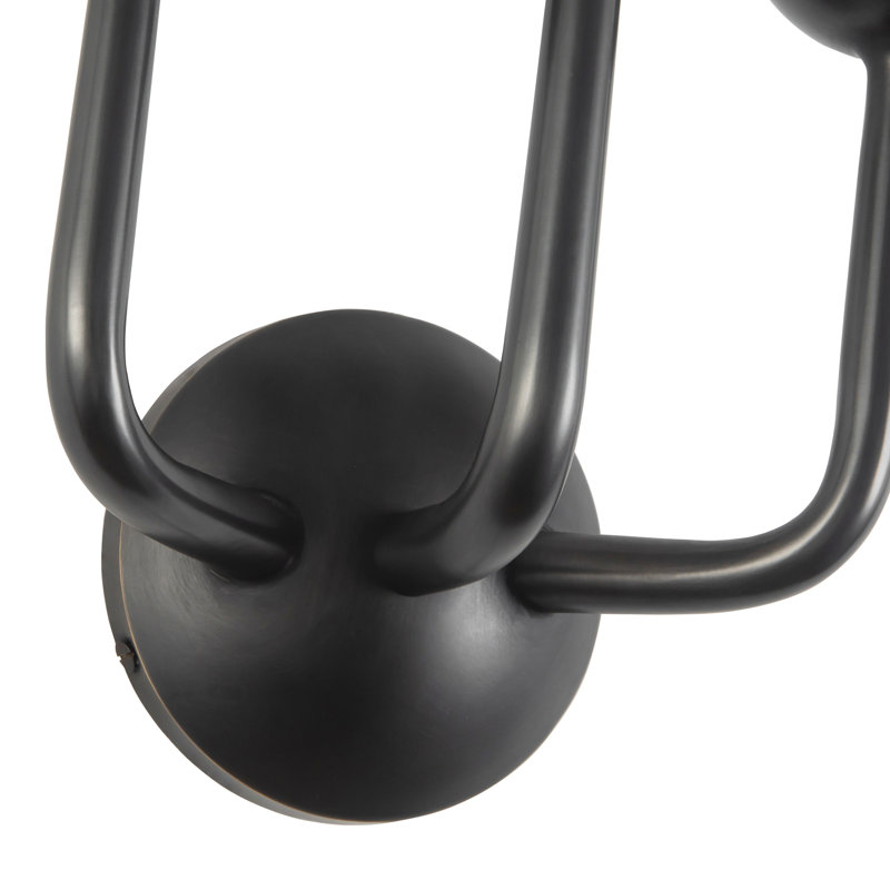 Spade 11-in White dimmable LED Bathroom Vanity Light, Oil Rubbed Bronze