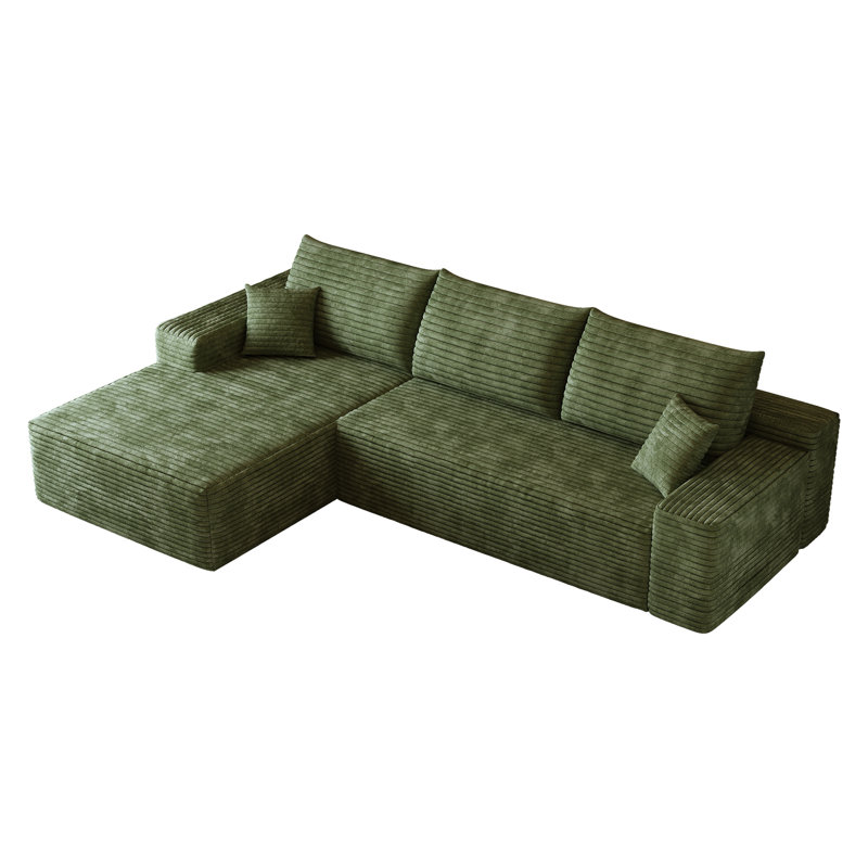 Canapé modulaire Cloud, H 37,8 po x l 107 po x P 69,7 po, Orienté à gauche (vu de face)