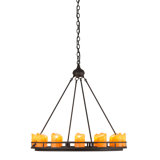 Rustic Lodge 12 - Light Chandelier
