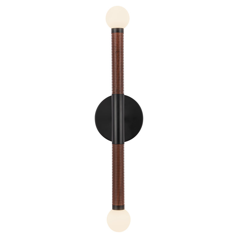 Serville 23-In Wall/Vanity Light, Noir