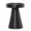 Blandon 16" Round Mango Wood End Table, Black
