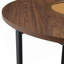 Table de salle à manger moderne moderne minimaliste avec incrustation de verre et support en métal
