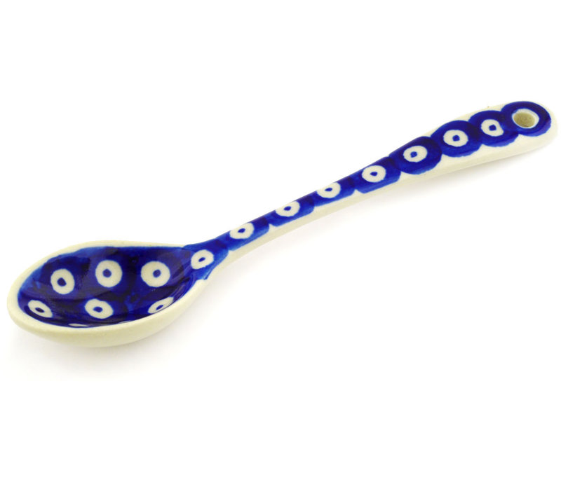 Blue Eyed Peacock Ceramic Teaspoon