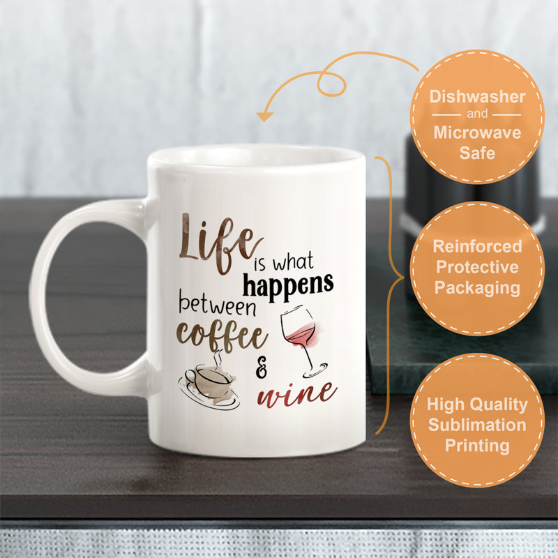 La vie est ce qui se passe entre le café et le vin