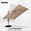 365cm Lighted Cantilever Parasol-1957270205
